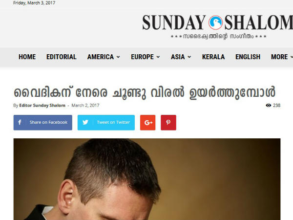 ശാലോമിനെ കുളിര്പ്പിച്ച പ്രതികരണങ്ങള്