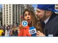 ഫിഫ വേള്‍ഡ് കപ്പ് ലൈവ് റിപ്പോര്‍ട്ടിങ്ങിനിടെ മാധ്യമപ്രവര്‍ത്തകയെ കടന്ന് പിടിച്ചു ചുംബിച്ചു!! വീഡിയോ