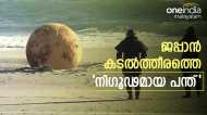 ജപ്പാനിലെ കടൽത്തീരത്ത് ഗോളാകൃതിയിലുളള കൂറ്റൻ അജ്ഞാത വസ്തു; എന്താണത്!! അമ്പരപ്പ്