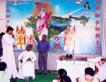 Holy Mass conducts at teple premises
