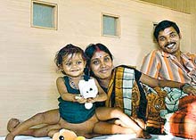 Lakshmi with parents