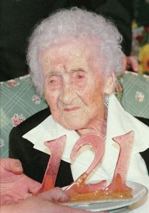 Born in 1875, Jeanne Calment died in 1997 aged 122 years and 164 days