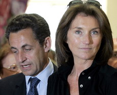 Cecilia with Sarkozy