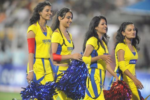 Cheerleaders 'cover up' after furore 