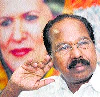 Clear line: Congress spokesman Moily said it was a 'misconception