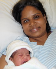 Meera Thangarajah and her daughter, Durga