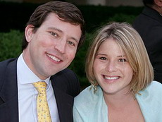 Henry Hager and Jenna Bush