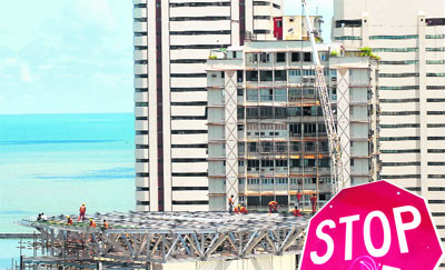 BMC says 50% of construction work on the helipad at Seawind is over