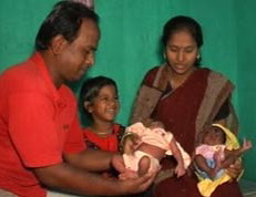 Twins born 40 days apart to Orissa woman