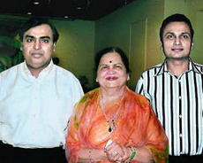 Mukesh and Anil with Mother