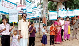 Family takes out protest rally 
