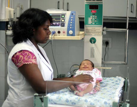 Manji, the Japanese baby, born to a surrogate Indian mother.