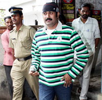 Manoj K Jayan coming out of the Family Court in Ernakulam, 