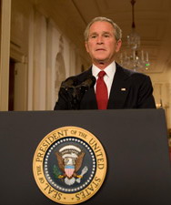 President Bush warned Congress of the consequences of blocking the bail-out plan