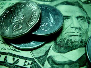 rupee falls to five-year lows in early trade