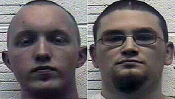Daniel Cowart (L) and Paul Schlesselman (R) are being held over the alleged plot
