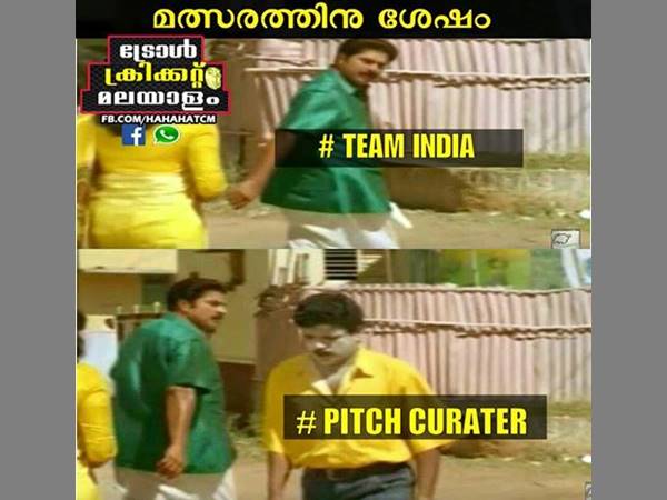 മത്സരശേഷം ക്യുറേറ്റര്