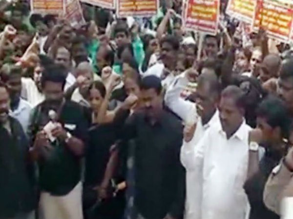 തമിഴ്നാട്ടില് പ്രതിഷേധം രൂക്ഷമാകുന്നു
