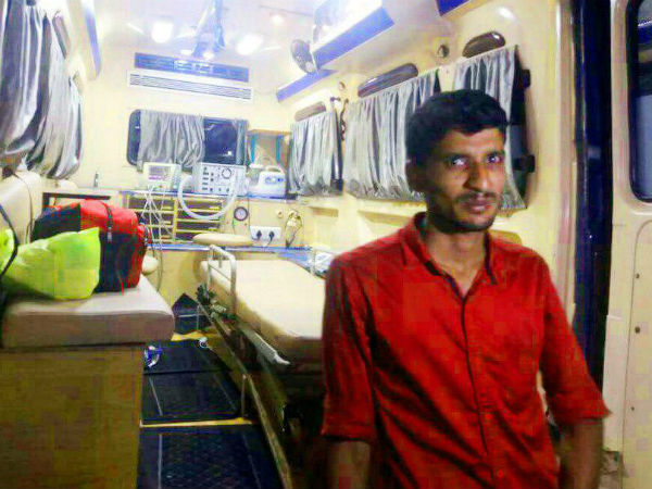 ആംബുലന്സ് ഡ്രൈവര്ക്ക് പ്രശംസ