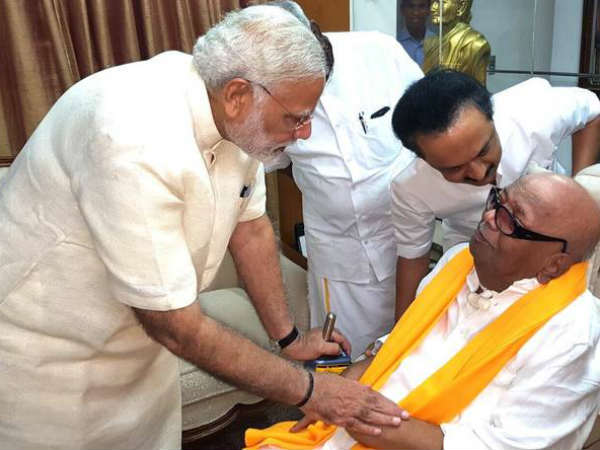 മോദി- കരുണാനിധി സന്ദർശനം