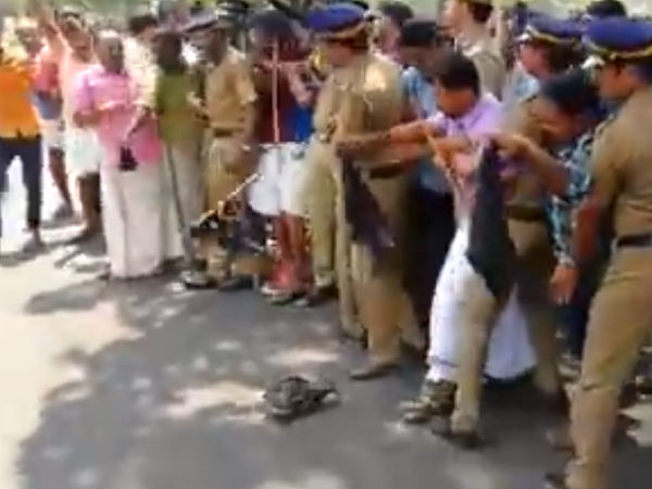അക്രമാസക്തമായ പ്രതിഷേധമെന്ന്