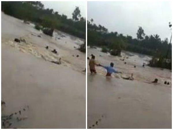 ഒഴുകിപ്പോകുന്ന ആളുകൾ