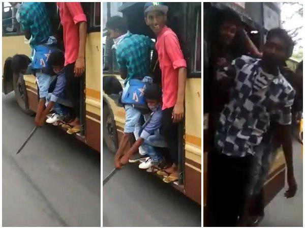 വടിവാൾ വീശി