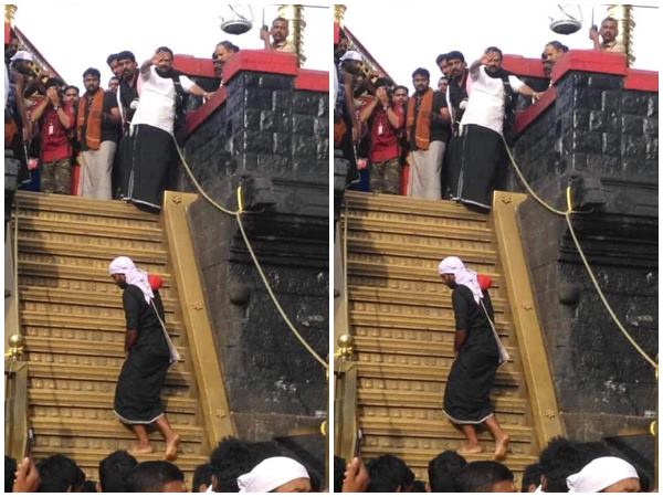 പതിനെട്ടാംപടിയില് ആചാരലംഘനം