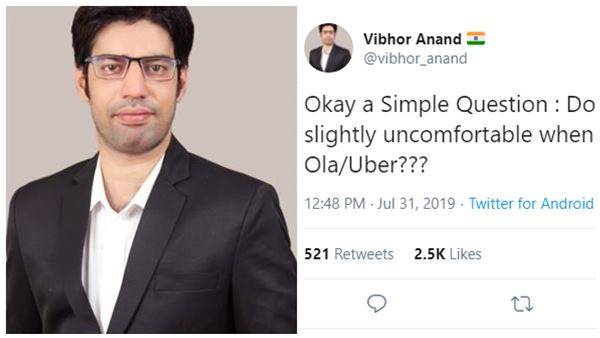 വിഭോര് ആനന്ദിന്റെ ട്വീറ്റ്