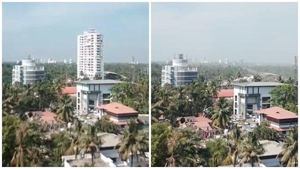 തകര്ന്ന ഗേറ്റിന് താഴെ