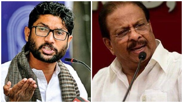 'നരേന്ദ്രമോദിയുടെ തെറ്റായ നയങ്ങളെ വിമര്ശിച്ചതിന്റെ പേരില്, മേവാനിക്ക് ഐക്യദാര്ഢ്യം' - കെ. സുധാകരൻ