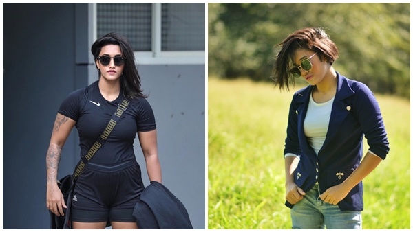 പങ്കാളിയായ മോണിക്കയുമായി