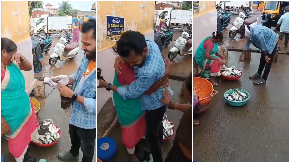 Viral Video Man Working In Dubai Pays A Surprise Visit To His Mother After 3 Years, Goes Viral