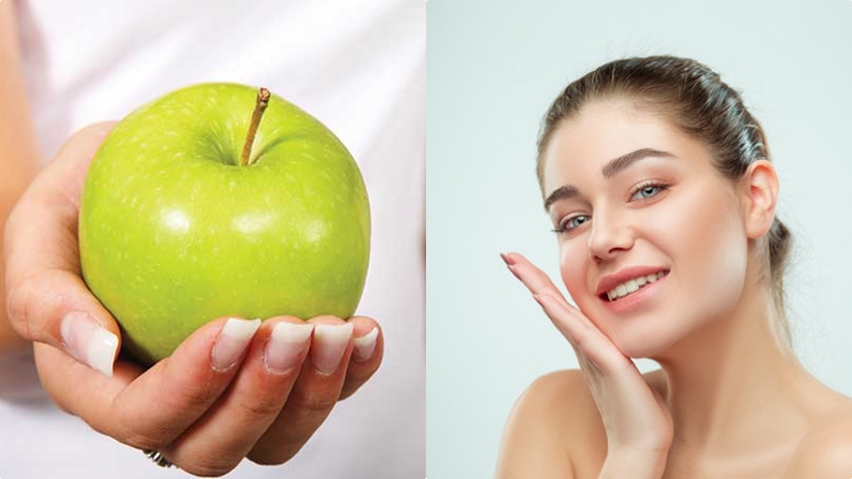വെണ്ണക്കട്ടി പോലെ വെട്ടിത്തിളങ്ങും മുഖം, ഗ്രീന്‍ ആപ്പിള്‍ ഇങ്ങനെ